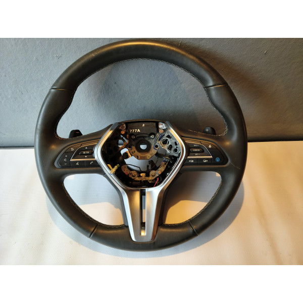 Кермо голе Infiniti QX50 QX55 J55 19-26 шкіра чорне, з кнопками та пелюстками 484305NA0A