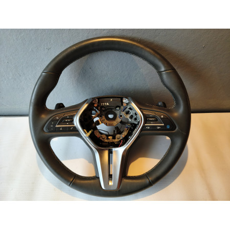Кермо голе Infiniti QX50 QX55 J55 19-26 шкіра чорне, з кнопками та пелюстками 484305NA0A